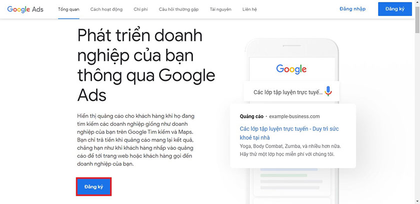 Cách chạy quảng cáo google