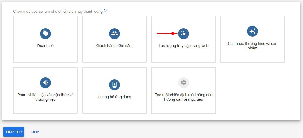 Chọn mục tiêu & lưu lượng