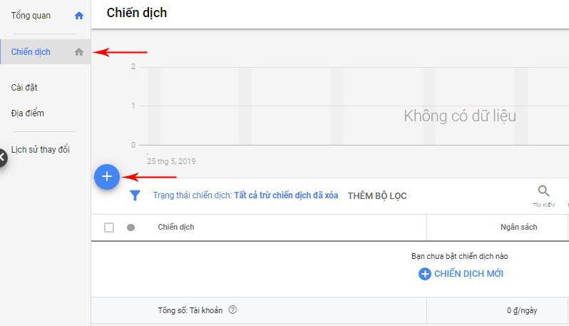 Truy cập tài khoản quảng cáo